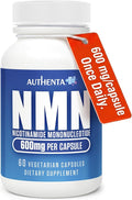NMN Supplement 600 mg/Capsule Once Daily | 99% Pure Beta Nicotinamide Mononucleotide | Potent NAD⁺ Precursor | Supports Cellular Energy & Metabolism | Vegan, Non-GMO, Third-Party Tested & Gluten-Free