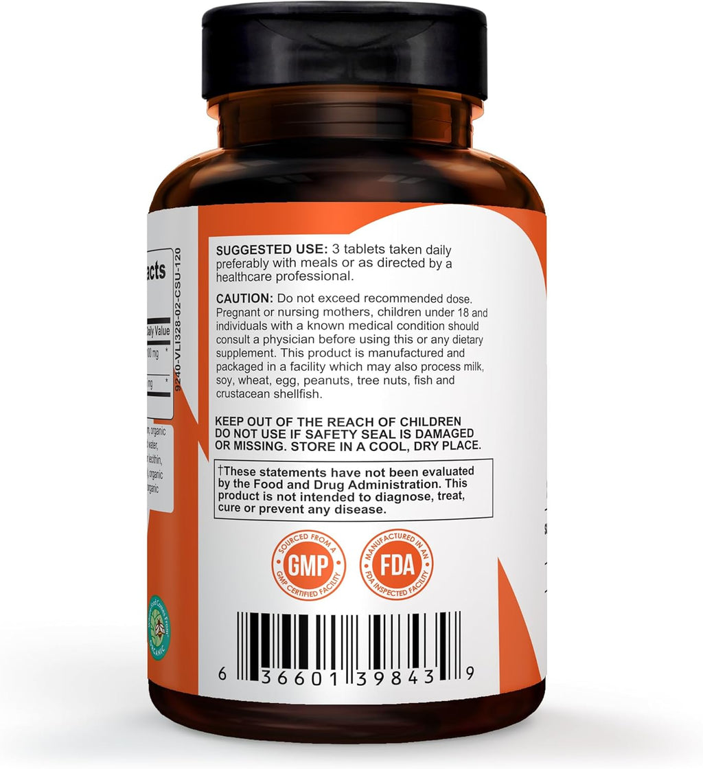 Pomona Wellness Organic Turmeric Supplement 2100 mg, USDA Organic, Non-GMO, Vegan, Turmeric Curcumin with Black Pepper for Absorption, for Joint Support and Immunity, 120 Tablets