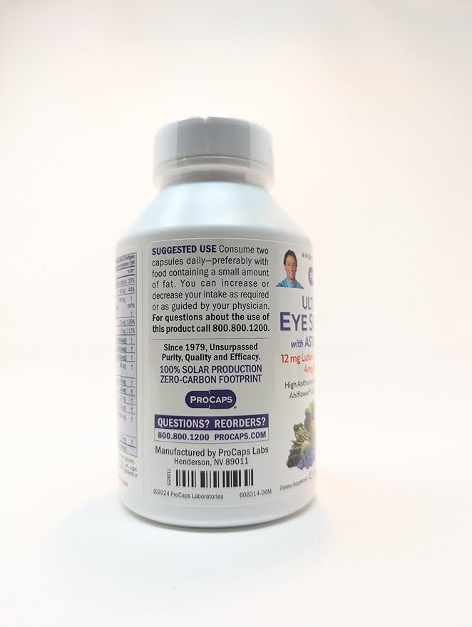 ANDREW LESSMAN Ultimate Eye Support with Astaxanthin 360 Softgels - 12mg Lutein, 6mg Zeaxanthin, 4mg Astaxanthin, Bilberry. Key Nutrients to Support Eye Health, Promote Healthy Vision. No Additives