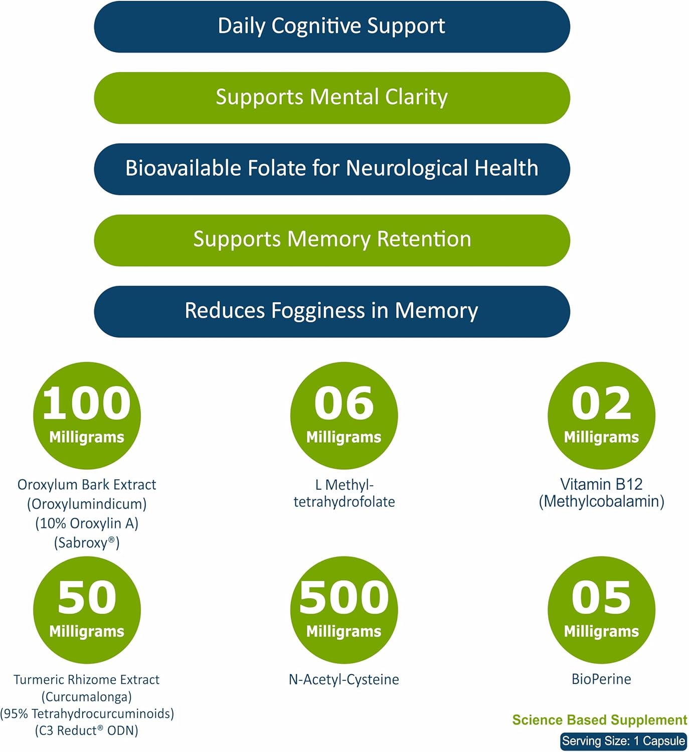 Memoryfix Brain Supplement - 60 Brain Booster Capsules