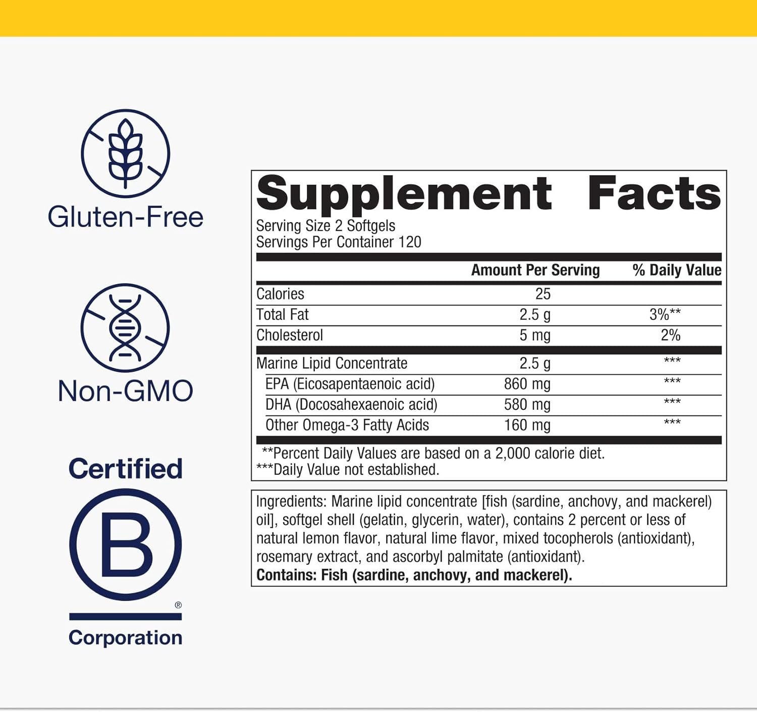 Metagenics OmegaGenics Fish Oil EPA-DHA 720 mg - Omega-3 Fish Oil Supplement - High Potency - for Heart Health, Musculoskeletal Health & Immune System Health* - with DHA & EPA - 240 Softgels