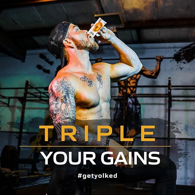 YOLKED - NSF-Certified Muscle Building Supplement - Help Increase Lean Muscle, Reduce Muscle Loss, and Improve Recovery with Fortetropin, 30 Servings