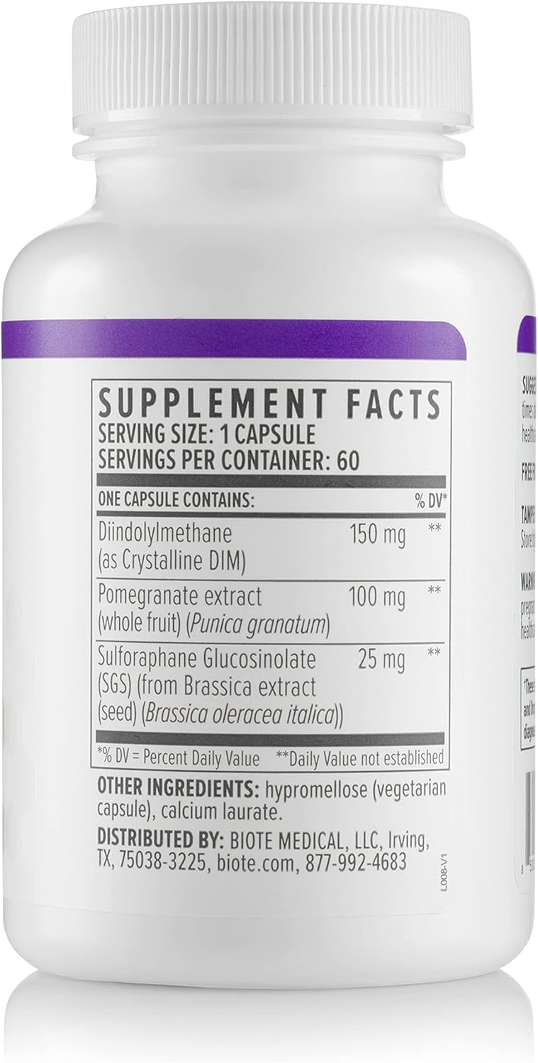 Biote Nutraceuticals - DIM SGS + - Hormone + Detox (60 Capsules)