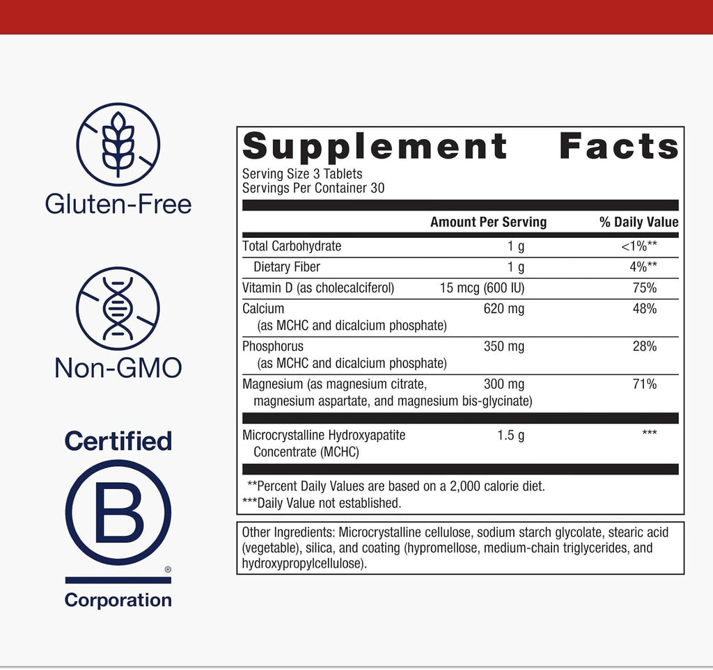 Metagenics Bone Builder with Magnesium - Bone Support Supplement* - Comprehensive Mineral Support* - with Calcium, Vitamin D & Magnesium - Non-GMO - Gluten-Free - 90 Tablets