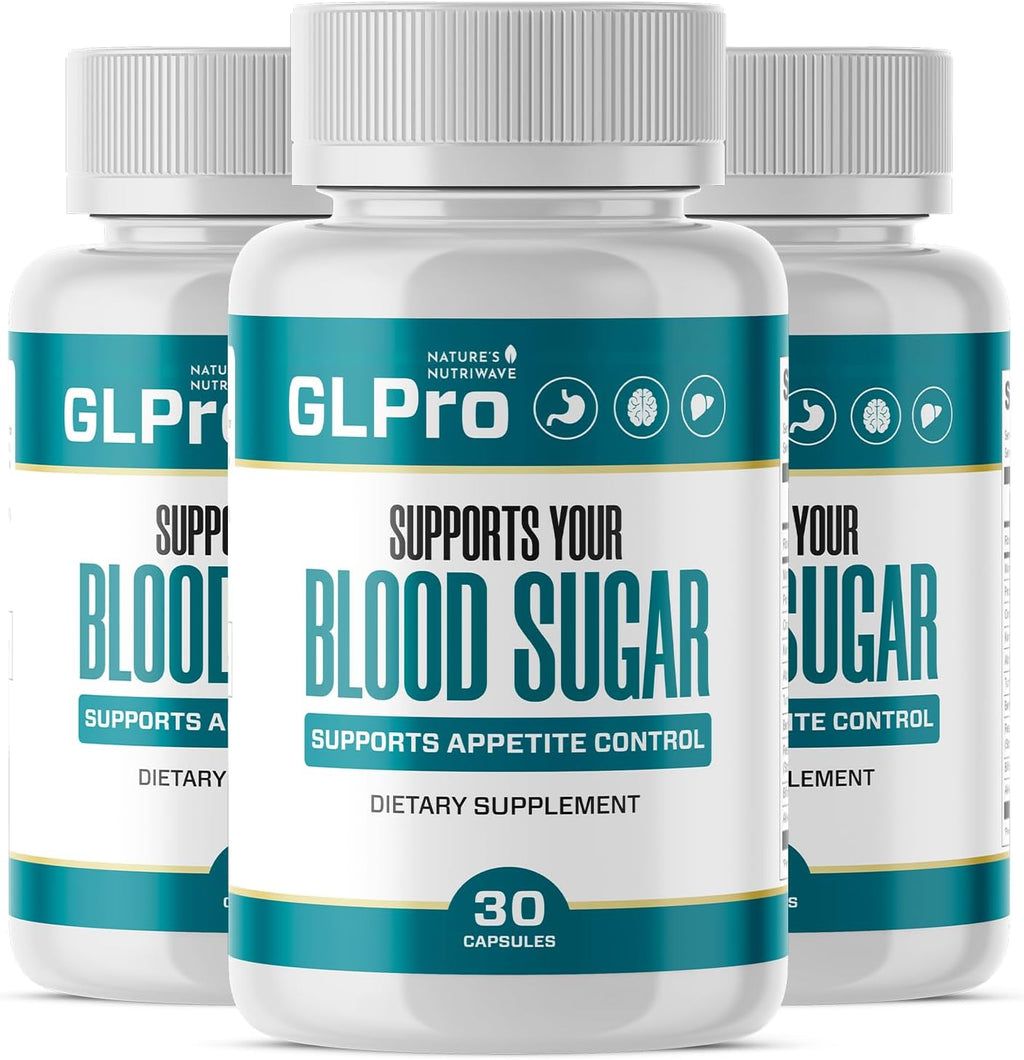 GLPro Capsules – Natural Supplement with Hawthorne, Garlic, Green Tea & Hibiscus – Non-GMO, Gluten-Free, Dairy-Free, Vegetarian, Made in USA – 30 Capsules, 3 Month Supply