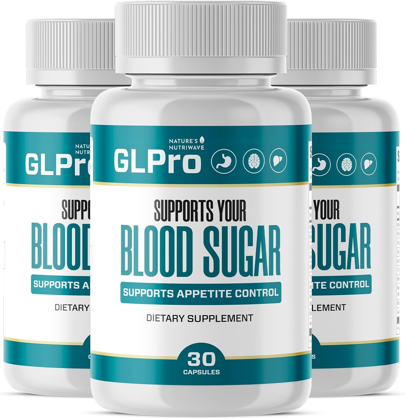 GLPro Capsules – Natural Supplement with Hawthorne, Garlic, Green Tea & Hibiscus – Non-GMO, Gluten-Free, Dairy-Free, Vegetarian, Made in USA – 30 Capsules, 3 Month Supply