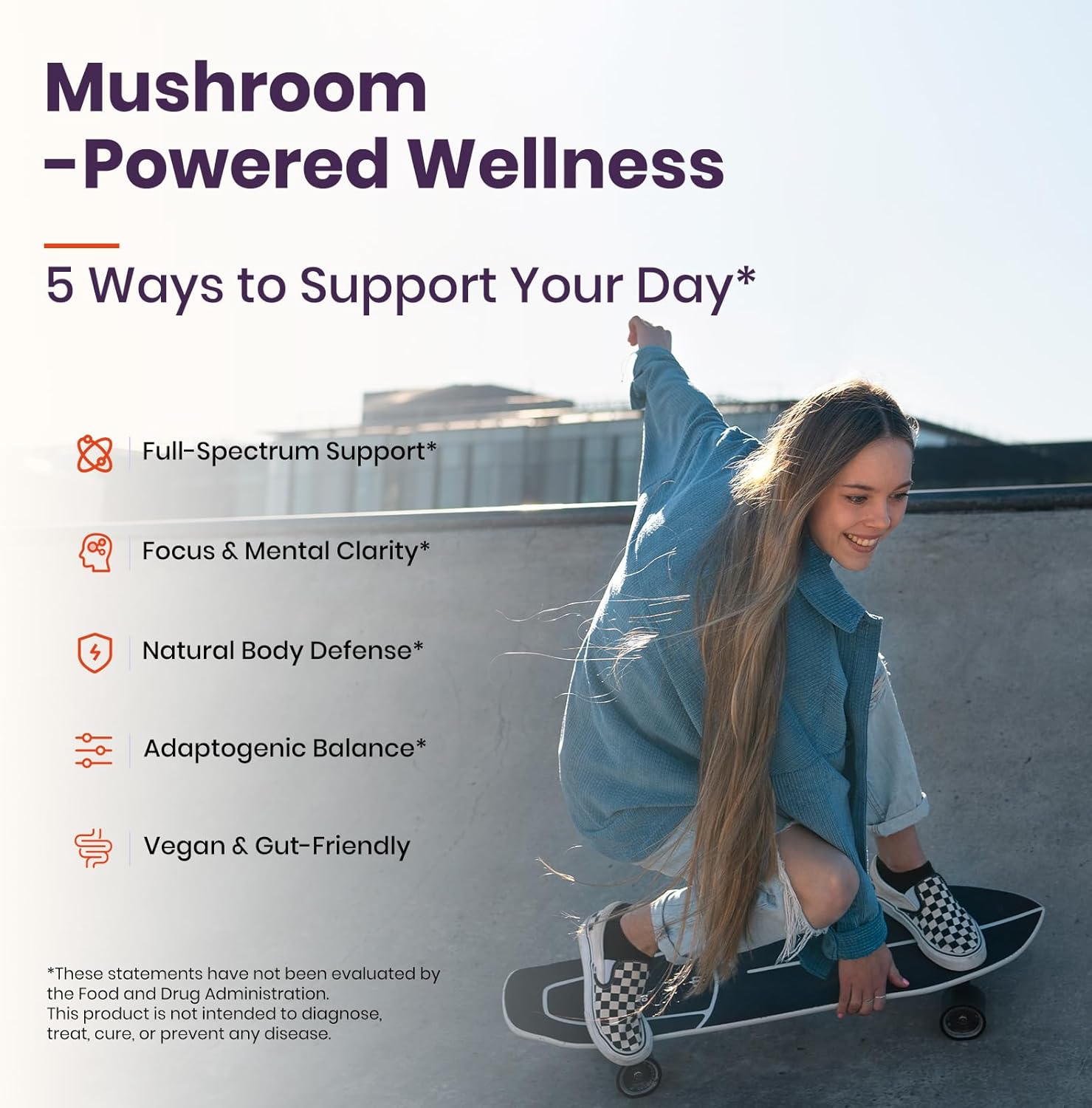 VEV Mushroom Gummies for Adults - 12x Mushroom Supplement with Lions Mane, Reishi, Cordyceps, and Turkey Tail - Ashwagandha - 90 Vegan Gummies