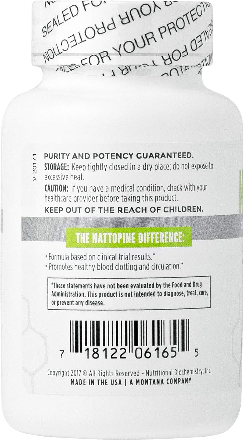 NBI NattoPine, Healthy Circulation Support for Men & Women | 60ct Veggie Capsules