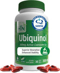 Health Thru Nutrition Ubiquinol 300mg 30 Softgels as Kaneka QH Reduced CoQ-10 | Stabilized - 3rd Party Tested | Enhanced Bioavailability | Cardiovascular & Mitochondria Function Support | Non-GMO