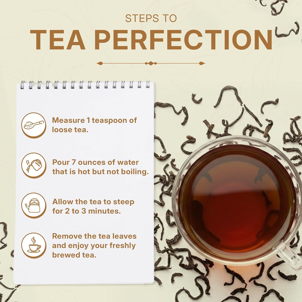 Tealeaf & Co. Classic Assam CTC Chai - 100% Pure Loose Leaf Black Tea - Low Caffeine Premium Tea - Upto 50 Servings (3.52oz/100gm)