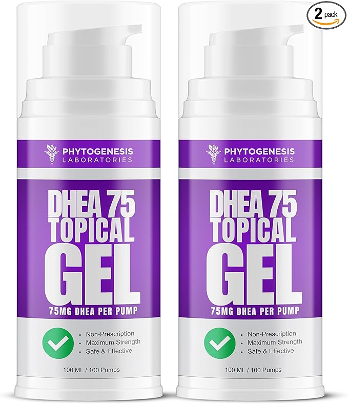 DHEA 75 – 75mg DHEA Per Pump – Promotes Healthy Aging, Healthy Mood, Immune Support, Balanced Levels and Overall Health – One Month Supply (2)