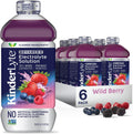 KinderLyte Advanced Electrolyte Solution for Kids and Adults - Hydration Drink (Wild Berry, 6 Count), With PreMax Prebiotics, No Artificial Sweeteners or Flavors, No Synthetic Dyes