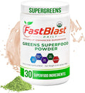 Organic Super Greens Powder with Over 30 Superfoods, Daily Greens Supplements with Probiotics, Fermented Superfood Powder, Low Cal Supergreens for Overall Wellness Meal Replacement - 180g (6.3 oz)