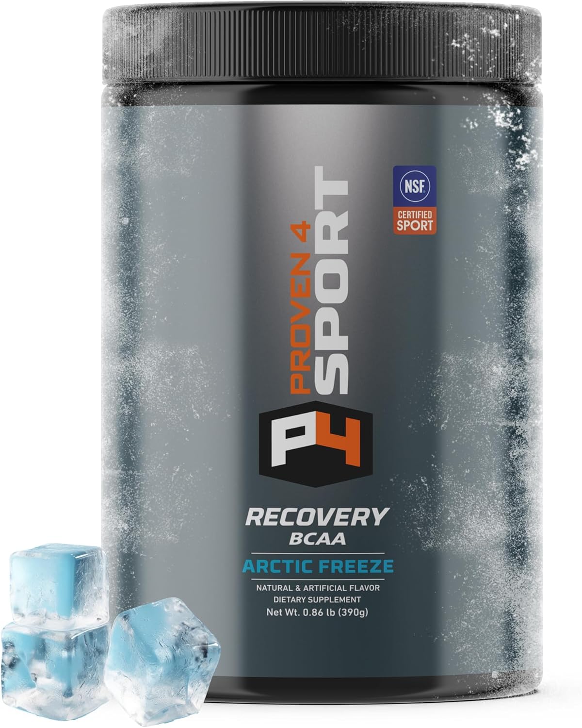 Proven4 Bcaa Post Workout Recovery Powder – NSF Certified for Sport Muscle Recovery Supplements with Electrolytes and Amino acids Powder Arctic Freeze Flavor 30 Servings