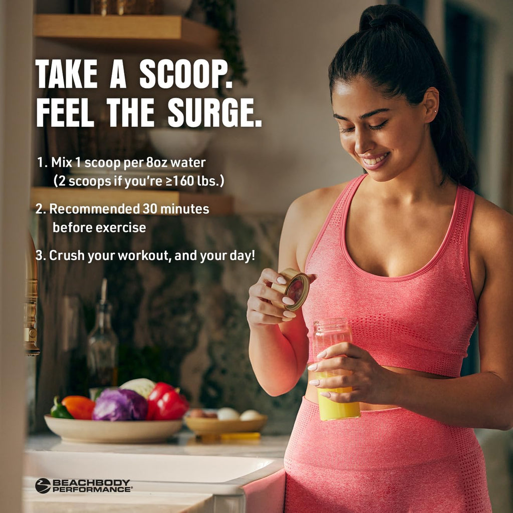 BODi Energize Pre Workout Powder - Beta-Alanine, Quercetin & Low-Dose Caffeine Formula for Enhanced Energy & Focus, Increase Energy & Endurance Supplement, Strawberry Lemonade, 40 Servings