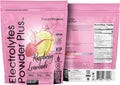 PowderVitamin Electrolytes Powder Plus (100 Servings) Raspberry Lemonade Electrolyte Powder, Zero Calorie, Keto, Zero Sugar, No Maltodextrin, 1000mg Potassium,120mg Calcium,120mg Magnesium, Hydration