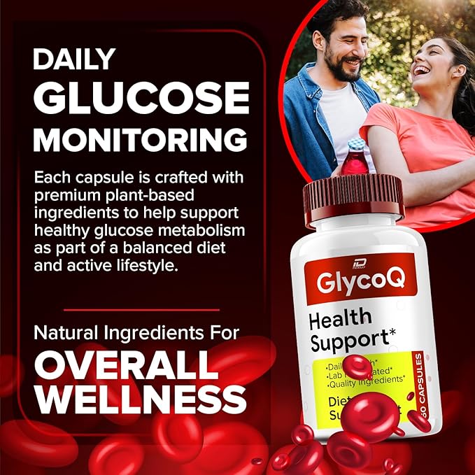 GlycoQ Capsules – Glyco Q Natural Blend Daily Health Supplement (1 Pack - 60 Capsules)