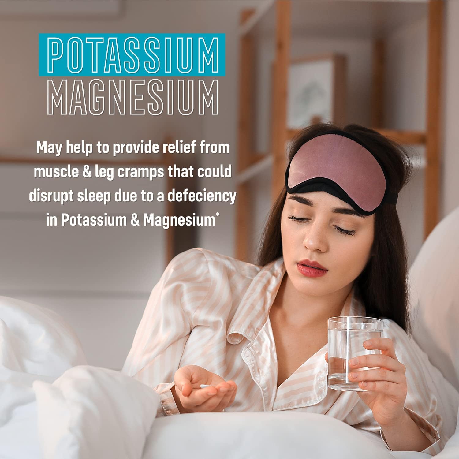 SMART FOR LIFE Potassium Magnesium Supplement – High Absorption Magnesium Complex – 60 Vegan Capsules - Magnesium and Potassium Supplement for Vascular Health, Magnesium for Leg Cramps and Sleep