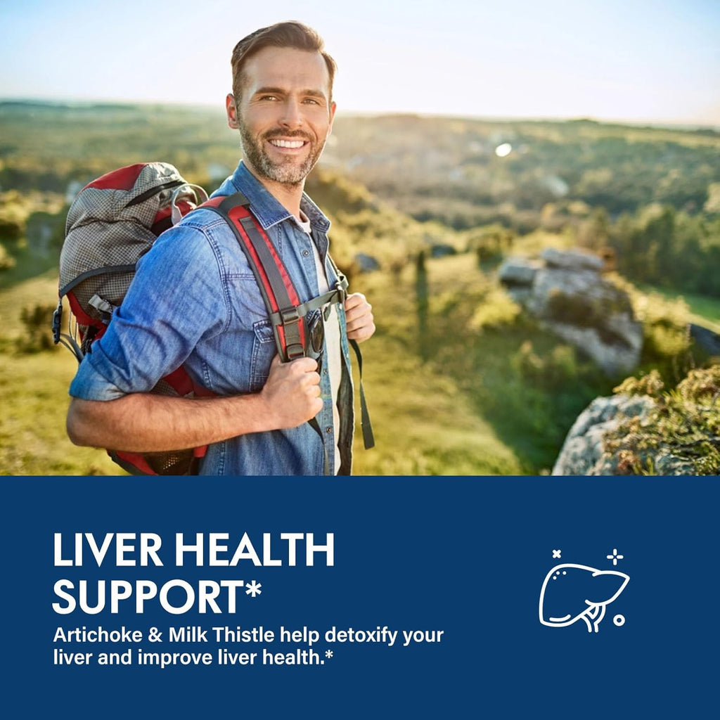 Artichoke Leaf Extract Drops for Liver Detox Cleanse & Repair, Milk Thistle 5-in-1 Natural Herbal Formula, Liver Health Support Supplment w/Dandelion Horsetail, High Absorbtion. 2oz