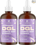 Liposomal DGL Licorice Root Extract - Deglycyrrhizinated Licorice with L-Glutamine, Marshmallow, Clove, and Slippery Elm - Digestive, Stomach Lining, Elimination, Max Absorption, 120 Servings