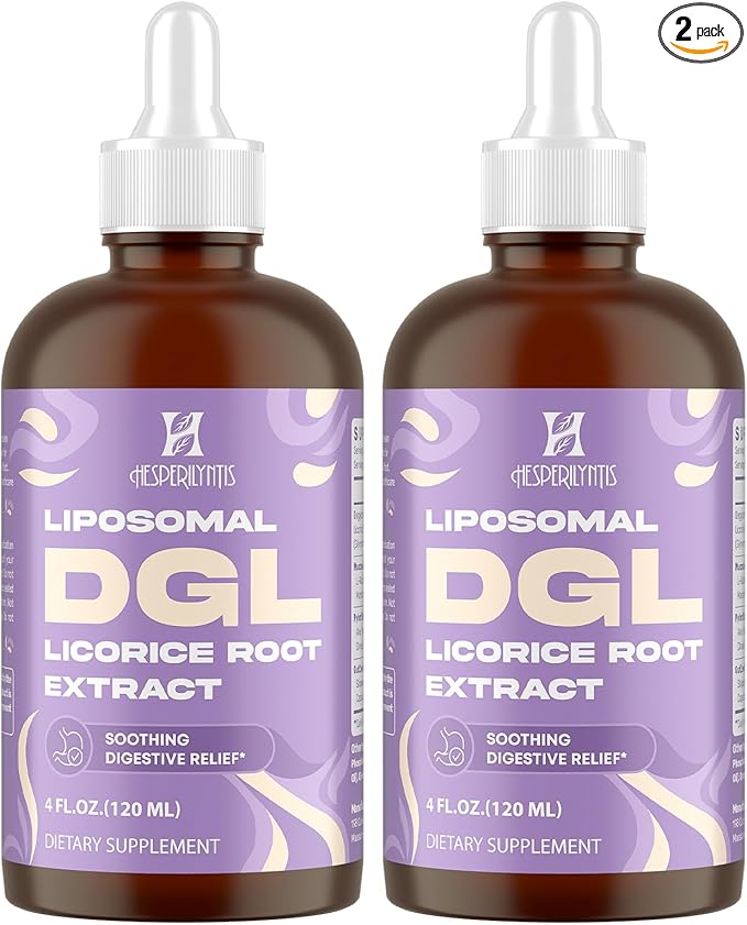 Liposomal DGL Licorice Root Extract - Deglycyrrhizinated Licorice with L-Glutamine, Marshmallow, Clove, and Slippery Elm - Digestive, Stomach Lining, Elimination, Max Absorption, 120 Servings