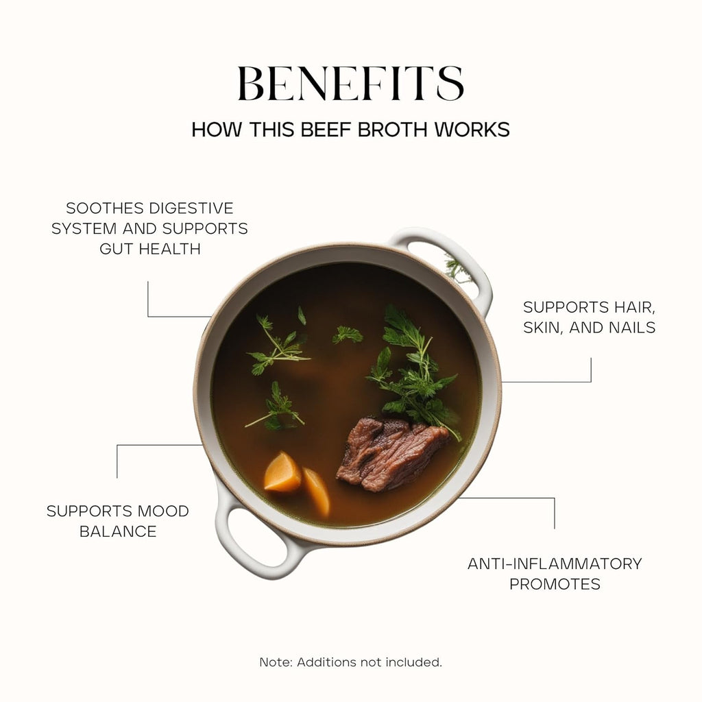 Kroma 24K Beef Bone Broth Powder - 10 Servings Jar, 7.8 Oz – 100% Grass Fed Gluten Free Powder - Collagen-Rich High Protein Broth w/Organic Ingredients - Animal Based Protein for Gut Health & Joint Support