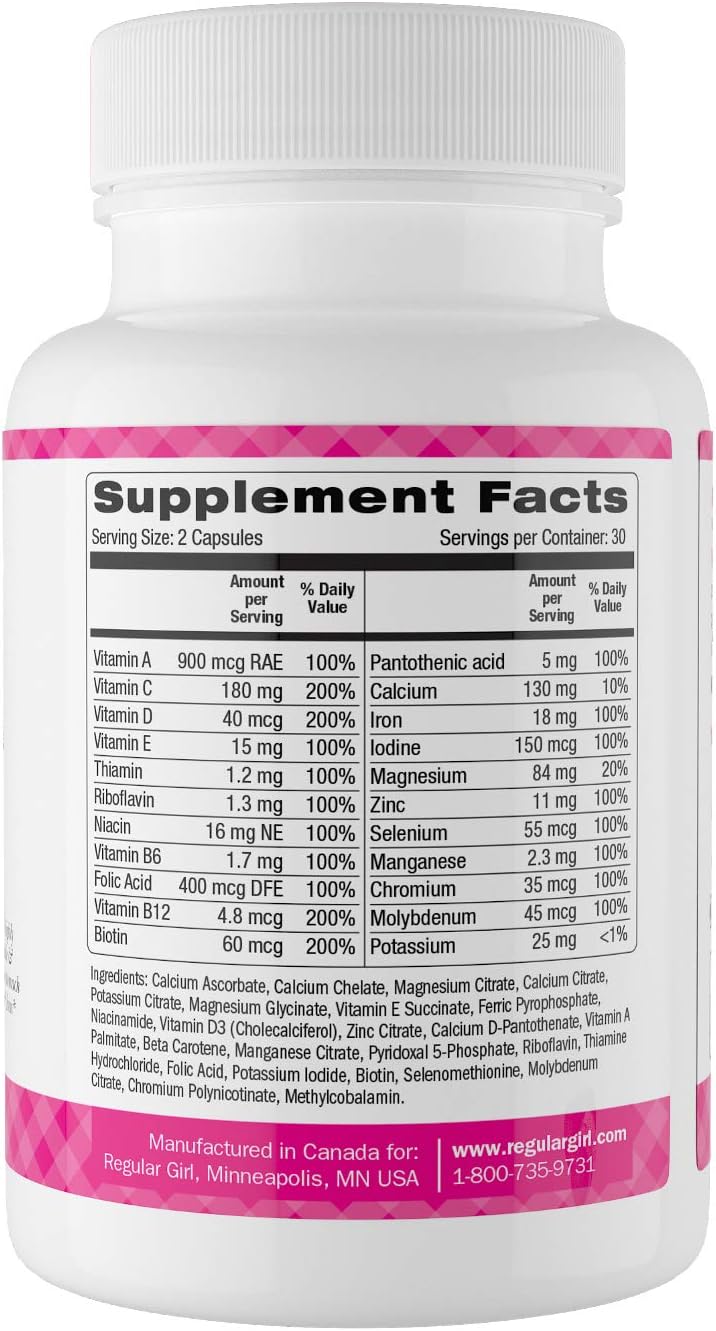 Regular Girl, Women's Multivitamin, 60 Capsules