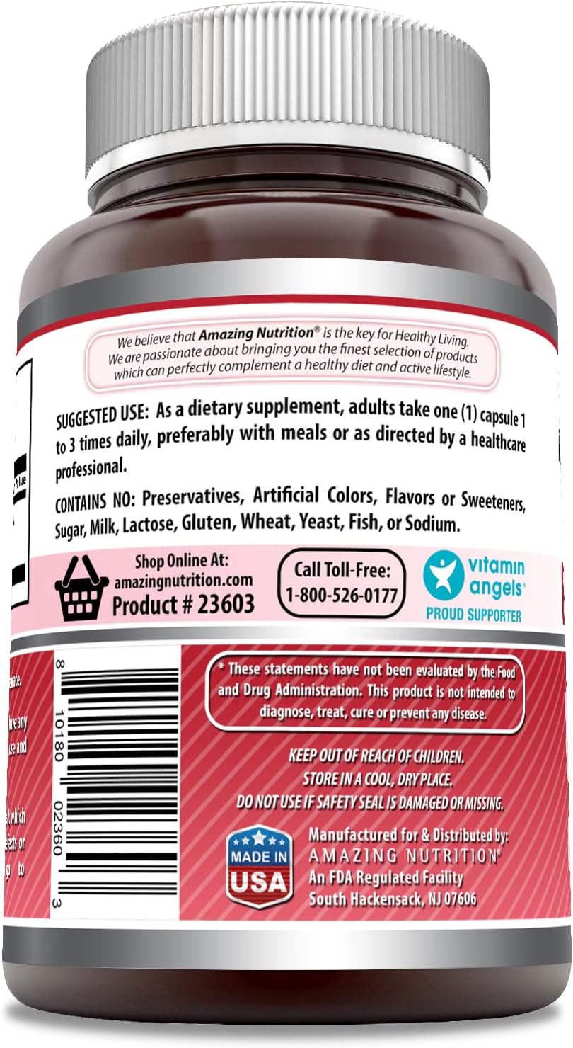 Amazing Formulas Red Clover Supplement | 430 Mg Per Serving | 180 Capsules | Non-GMO | Gluten Free | Made in USA