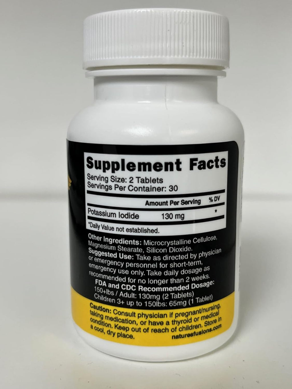 Nature's Fusions Potassium IodideTablets 130 mg - (60 Tablets)