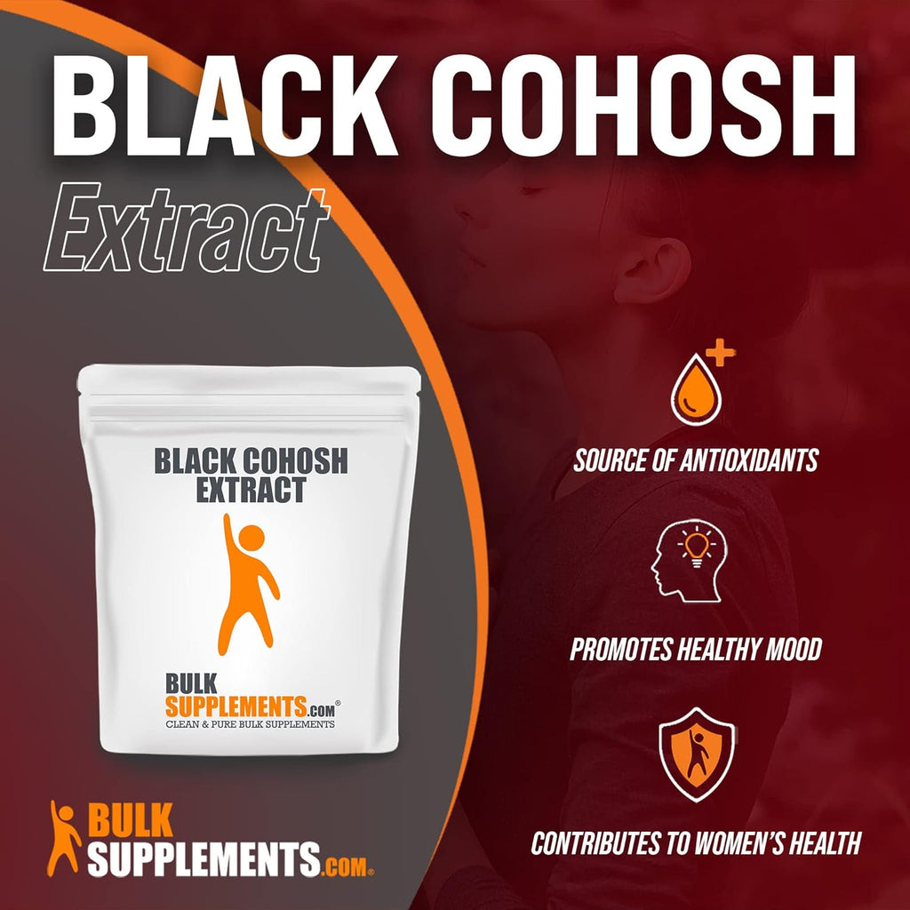 BulkSupplements.com Black Cohosh Extract Powder - Black Cohosh for Menopause Support - Black Cohosh Root Extract - Melanin Supplement - Black Cohosh Herb Supplement (5 Kilograms - 11 lbs)