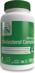 Health Thru Nutrition Advanced Cholesterol Complex | Heart Health Support & Lipid Metabolism with Phytosterols, Policosanol, Hydroxytyrosol, Chromium and More | Vegan, Non-GMO (Pack of 90)