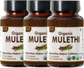 Mulethi 120 Tablets – USDA Organic Licorice Root – Supports Digestive Health & Immunity* - Pack of 3