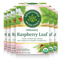 Traditional Medicinals Organic Raspberry Leaf Tea, Supports Healthy Pregnancy and Soothes Menstrual Cramps, (Pack of 6) - 96 Tea Bags Total