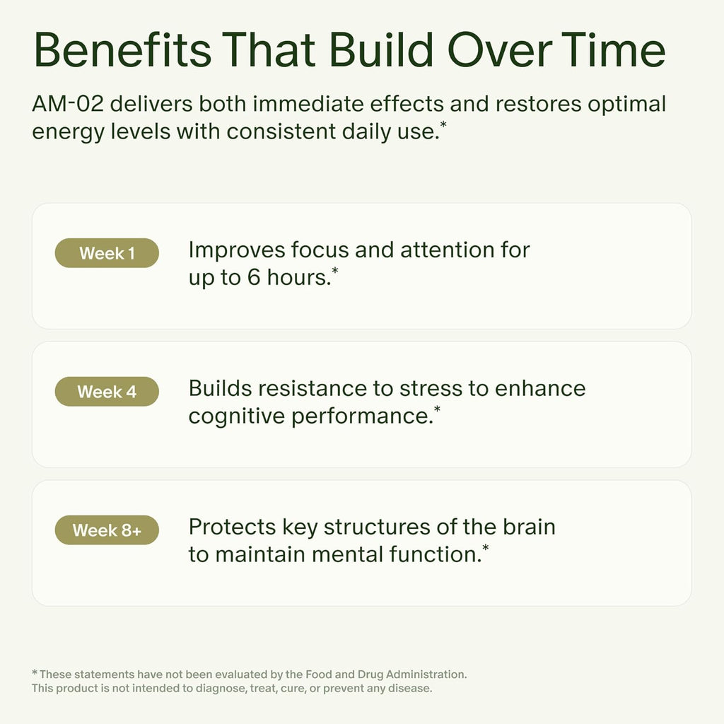 Seed AM-02 Energy + Focus - Daily Nootropic Supplement for Women & Men - Fast-Acting & Sustained Energy for Up to 6 Hours - Caffeine-Free Vegan & Shelf-Stable - 30 Capsules (30-Day Supply)