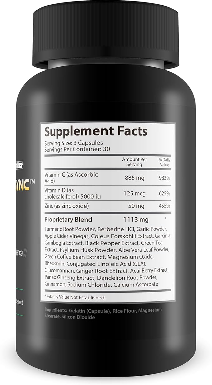 Sugar Sync Pro Blood Heath - Our Best Sugar Health Support Supplement - Support Blood Health & Balance with This Blood Balance Blood Booster Supplement - Healthy Sugar Balance - Blood Capsules