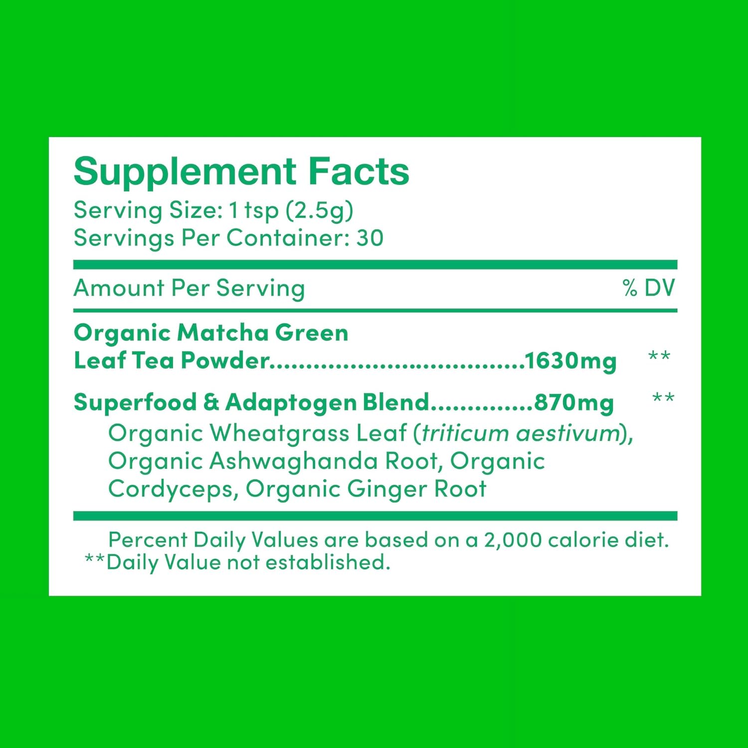 Further Food Premium Matcha Green Tea Powder USDA Organic Japanese Matcha Powder, Natural Energy + Focus + Boost Immune System, Antioxidant Plant-Based Detox Superfood (30 Servings)