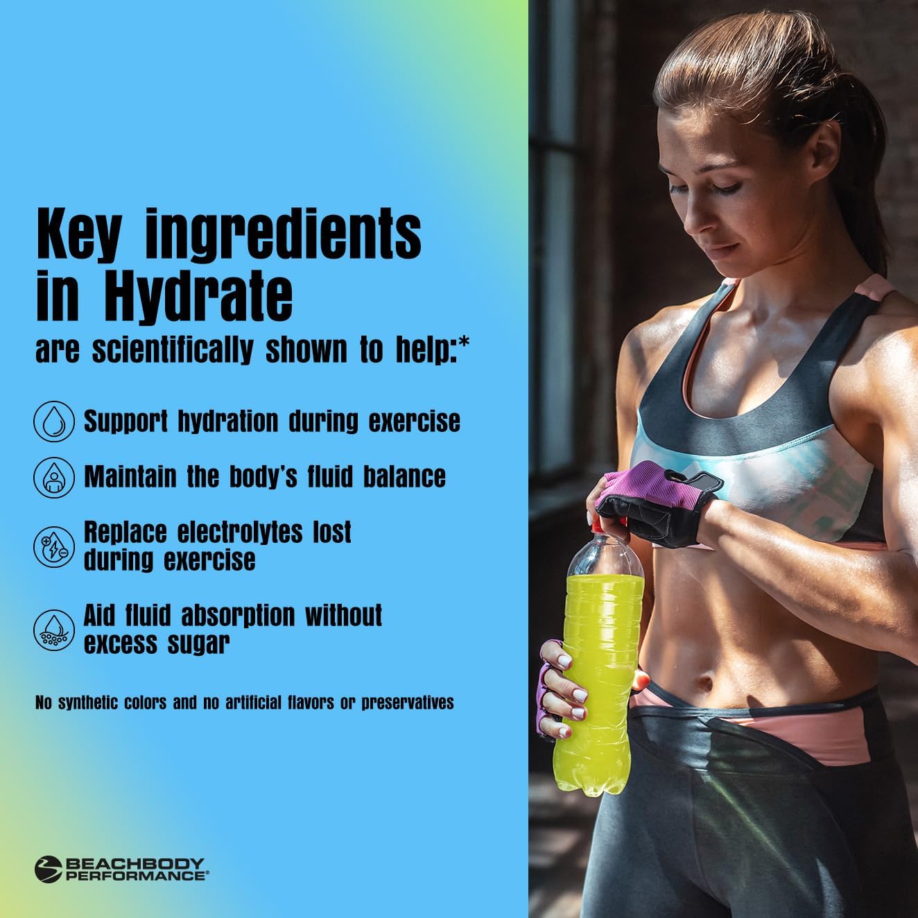 BODi Hydrate Performance Hydration Supplement, Quercetin Enriched Electrolyte Powder, 4 Key Electrolytes: Potassium, Magnesium, Sodium, Calcium - Supports Endurance & Fluid Balance, Citrus, 40 SRV