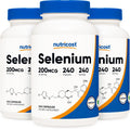 Nutricost Selenium 200mcg, 240 Veggie Caps (3 Bottles) - Non-GMO, Gluten Free L-Selenomethionine …
