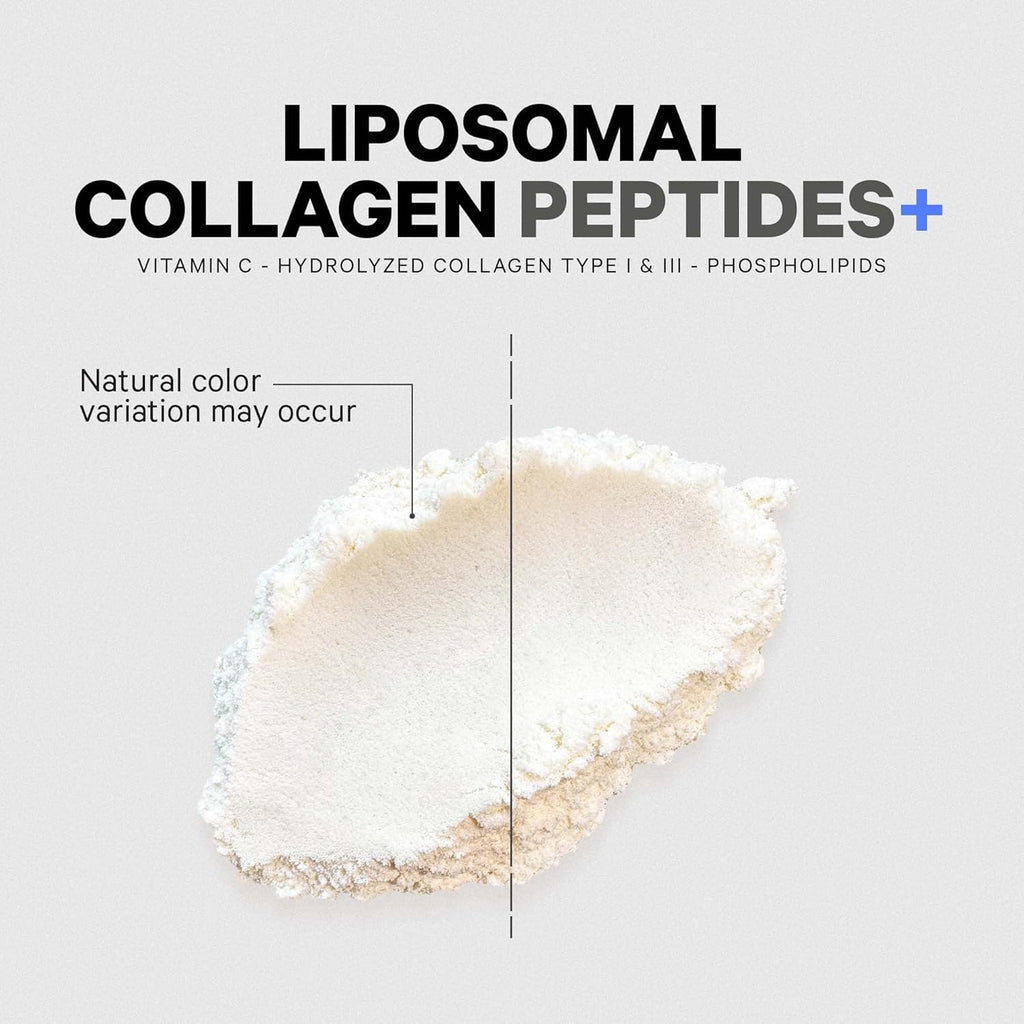 Codeage Liposomal Collagen Peptides Powder + Vitamin C & Quercetin, Phospholipid Complex, Grass-Fed Pasture-Raised Hydrolyzed Collagen Type I & III Supplement All-in-One, Non-GMO, 14.97 oz