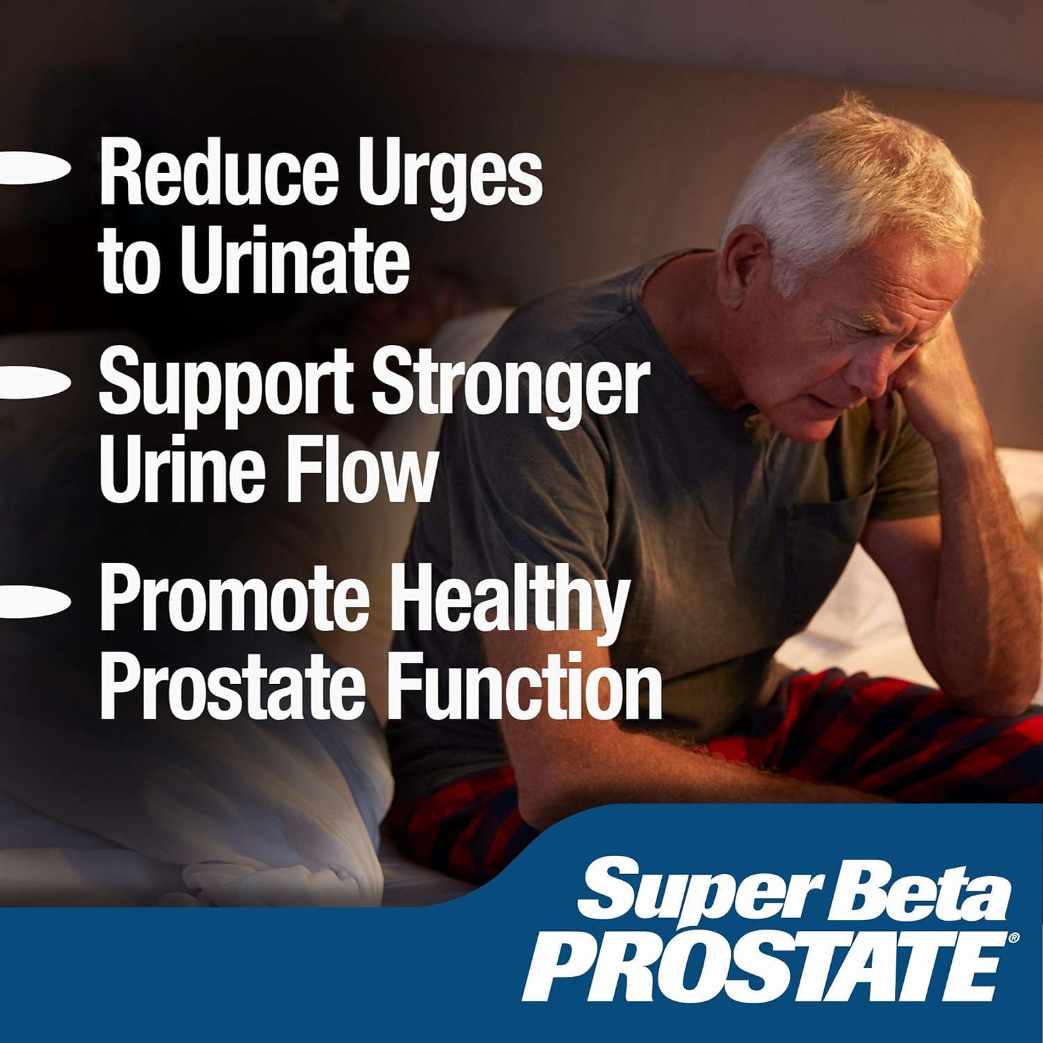 Support Supplement for Men's Health - Reduce Bathroom Trips, Promote Sleep, Better Bladder Emptying & Healthy Prostate, Beta Sitosterol - 60 Count (Pack of 3)