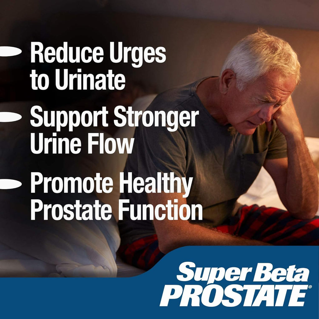 Support Supplement for Men's Health - Reduce Bathroom Trips, Promote Sleep, Better Bladder Emptying & Healthy Prostate, Beta Sitosterol - 60 Count (Pack of 2)