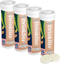 Drinklits Ginger-Lime Daily Electrolyte Hydration Tablets (4) Tube Bundle | Made with Organic Ginger – 0g Sugar – Great Taste | 4 Pack (40 Servings)