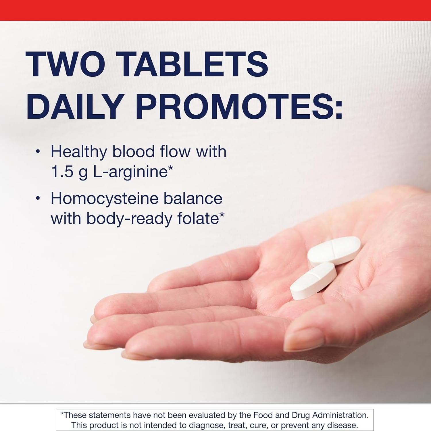 Metagenics Arginine Plus - 1.5 g L-Arginine - Supports Blood Flow & Heart Health* - 665 mcg DFE Folate (as Calcium L-5-Methyltetrahydrofolate) - Non-GMO, Vegetarian & Gluten-Free - 120 Count
