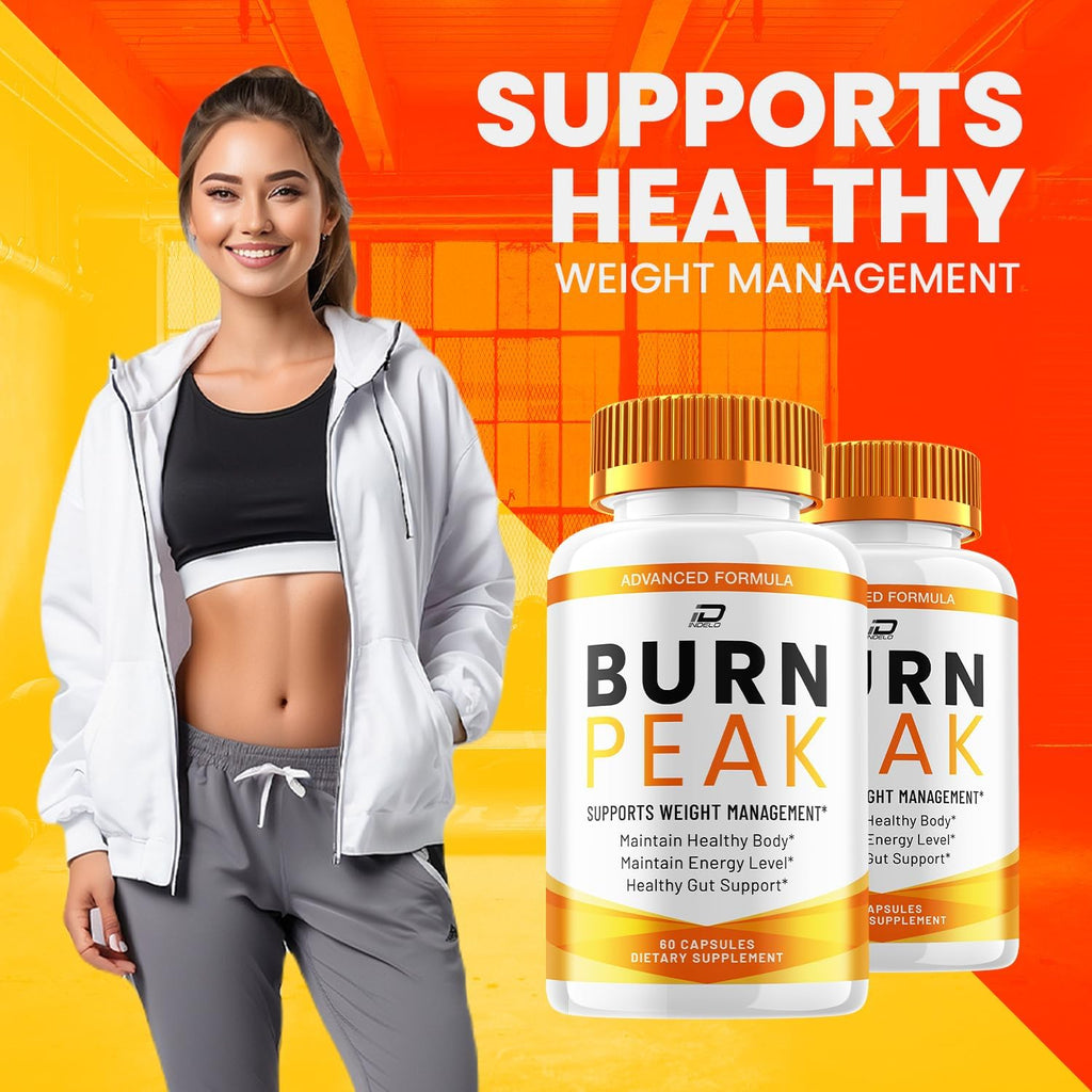 Burn Peak Capsules – BurnPeak Natural Blend Advanced Formula 800MG Dietary Supplement Maximum Strength (5 Pack - 300 Capsules)
