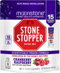 Stone Stopper Drink Mix, Cranberry Raspberry, Kidney Stone Prevention, Calcium Oxalate Protector, Developed by Urologists to Improve Hydration and Support Kidney Health, 15 Day Supply