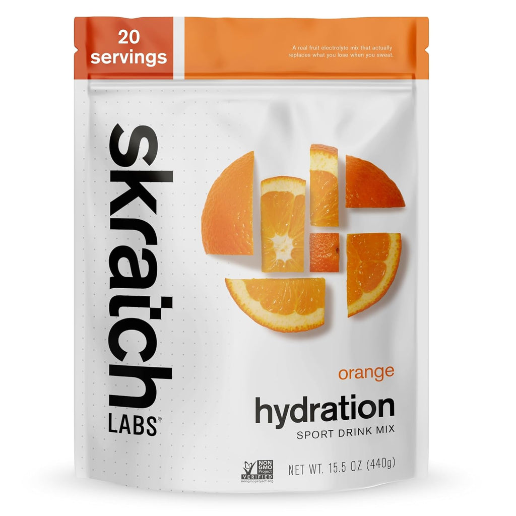Skratch Labs Hydration Powder | Sport Drink Mix | Electrolytes Powder for Exercise, Endurance, and Performance | Orange | 20 Servings | Non-GMO, Vegan, Kosher