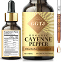 Cayenne Pepper Drops, Liquid Supplement with Cayenne Pepper, Hawthorn Berry, Vitamin D3 K2, Beet Root, Ceylon Cinnamon & Turmeric for Digestive & Immune Support, 2 oz