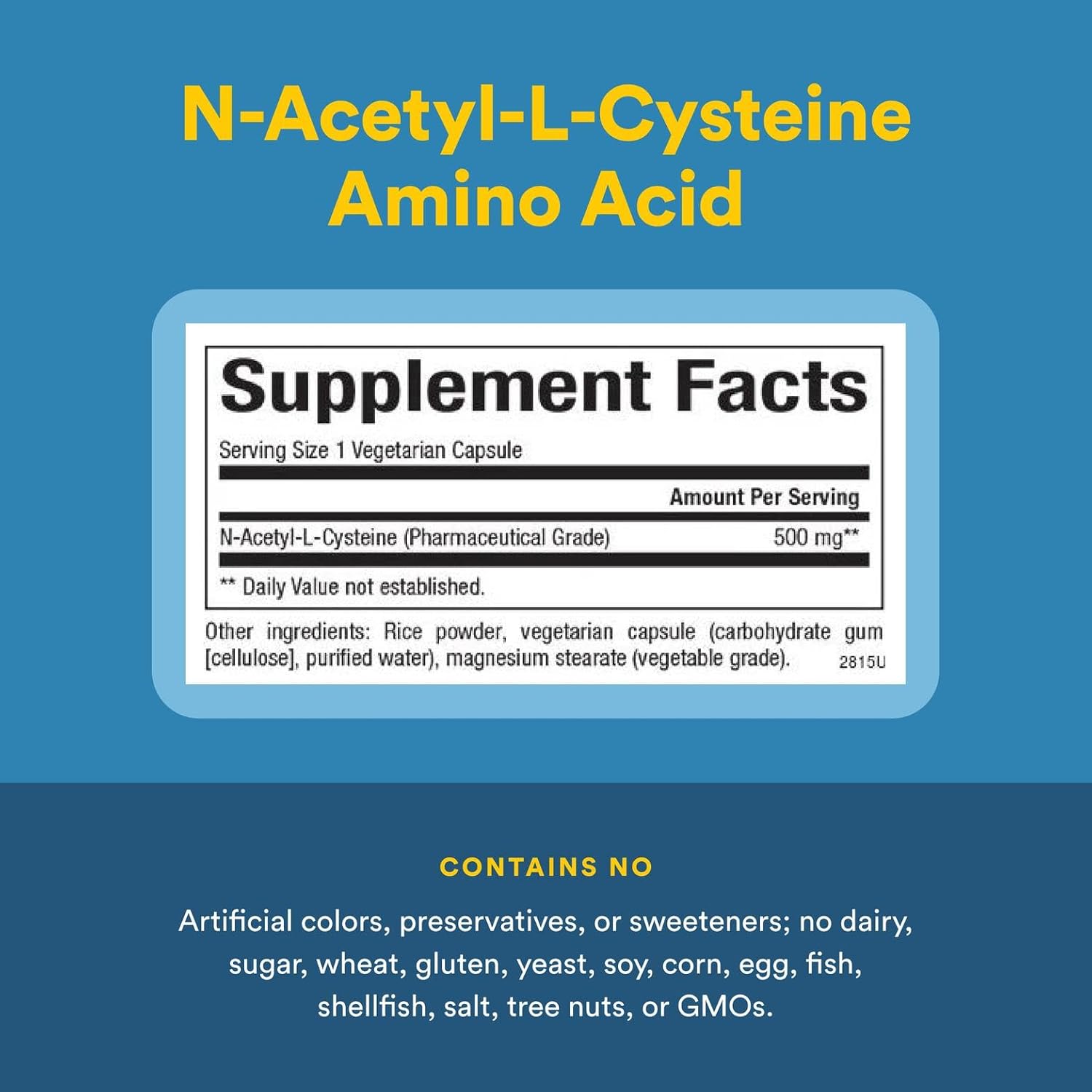Natural Factors N-Acetyl-L-Cysteine 500 mg, Superior Antioxidant Support for Respiratory & Immune Systems, 90 Capsules