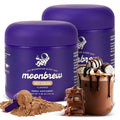 MoonBrew Nighttime Magnesium Hot Cocoa, Natural Sleep Aid Drink Mix for Adults, 2-Pack - Calming Melatonin-Free Sleep Support - Sleepy Hot Chocolate Powder with L-Theanine, Chamomile & Zinc Glycinate