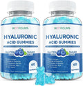 Hyaluronic Acid Supplements 1000 mg, with Hydrolyzed Collagen Peptide, Biotin, Vitamin C & E, Supports Skin, Hair & Nails Health, Bioavailable Formula Gummies, Blueberry Flavor, 120 Count